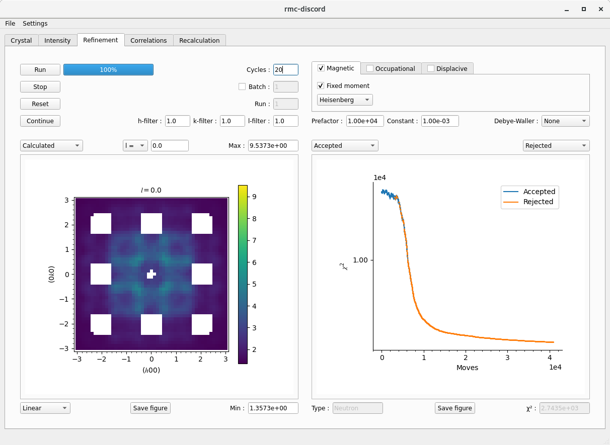 MnO GUI refinement tab