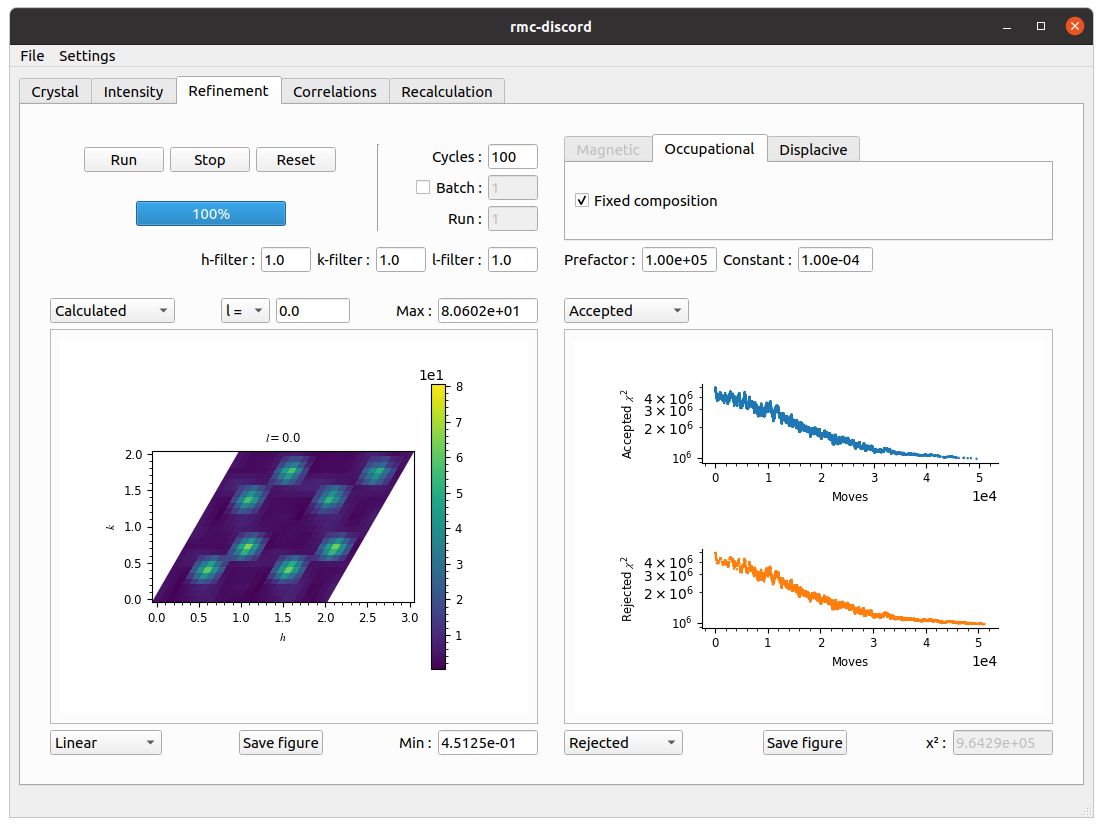 Triangular GUI refinement tab