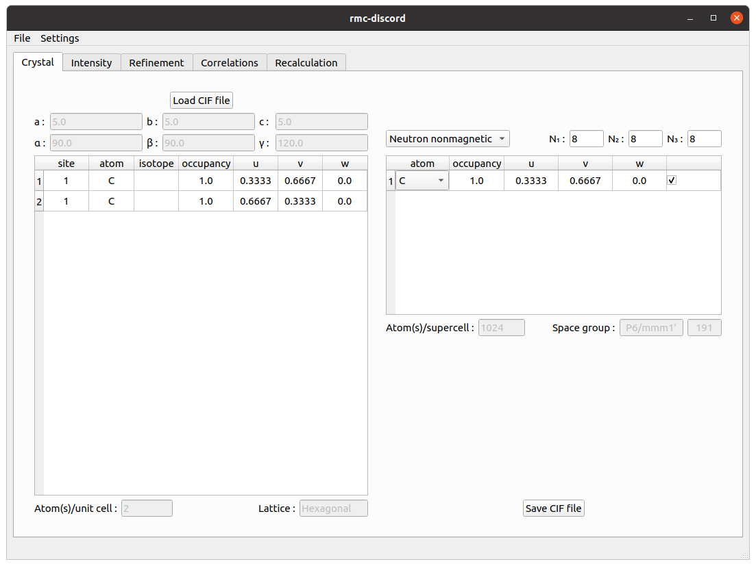 Honeycomb GUI crystal tab